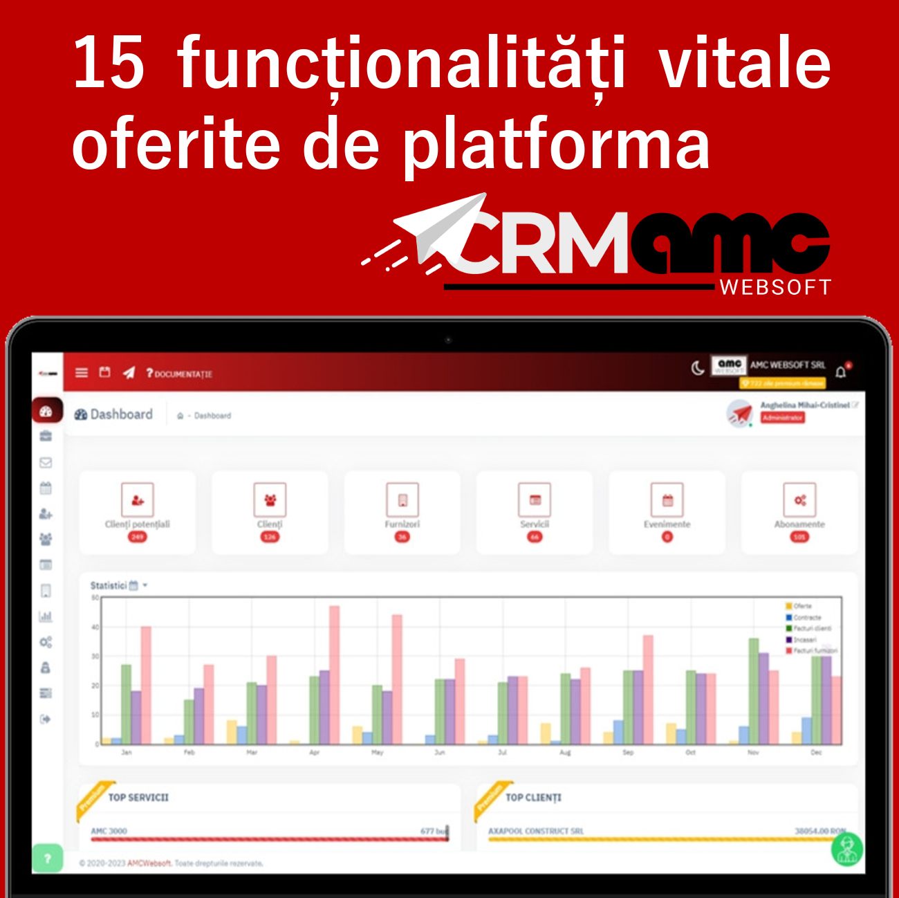 15 funcționalități vitale oferite de platforma CRM AMC