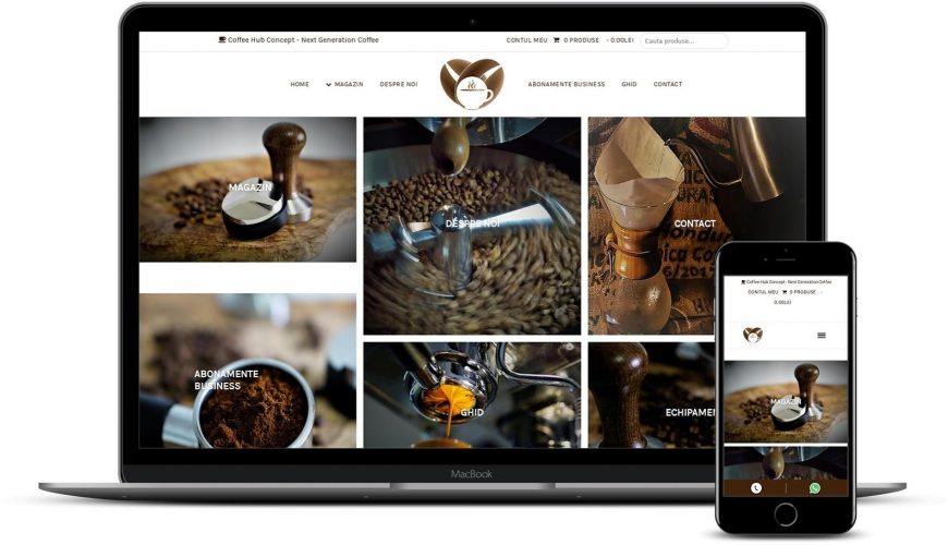 Creare magazin online cafea