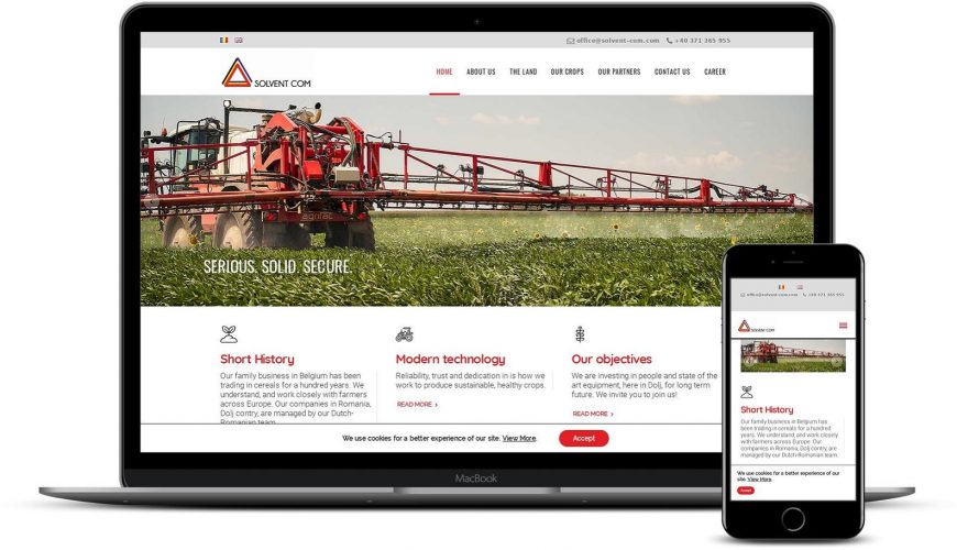 Modificare design site firma agricola