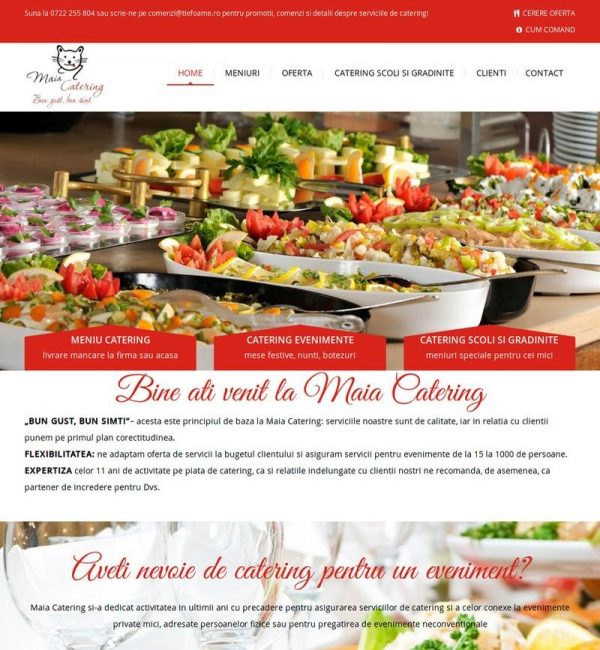 Creare site firma catering